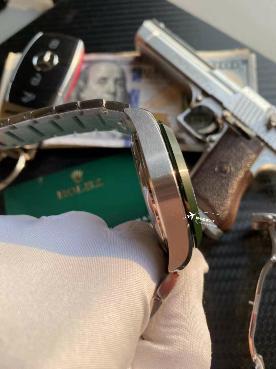 VS厂欧米茄海马150世界时绿面盘220.30.43.22.10.001腕表 / M786