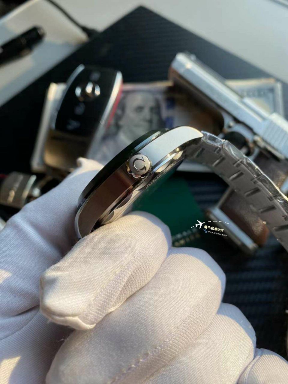 VS厂欧米茄海马150世界时绿面盘220.30.43.22.10.001腕表 / M786