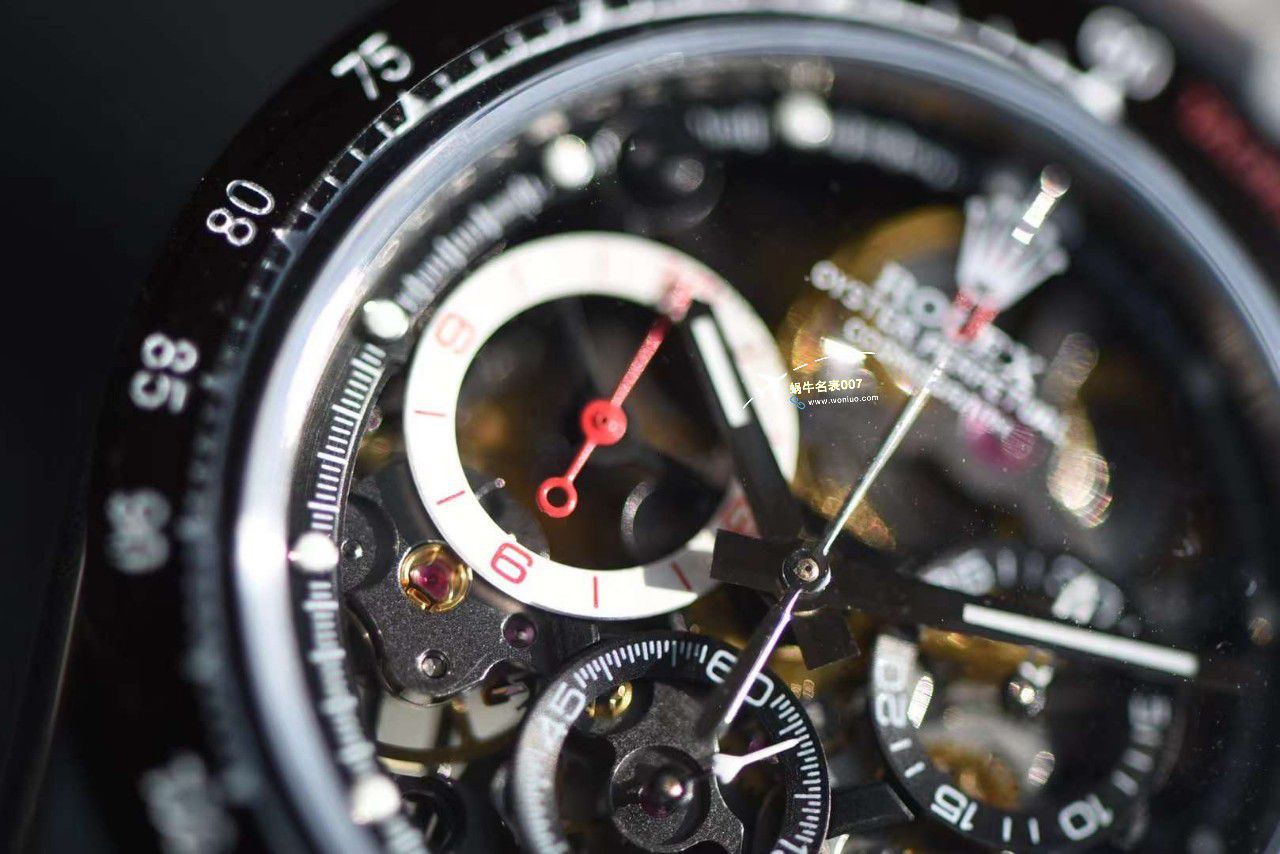 视频评测劳力士迪通拿F1车手限定特别版镂空定制手表 / R800