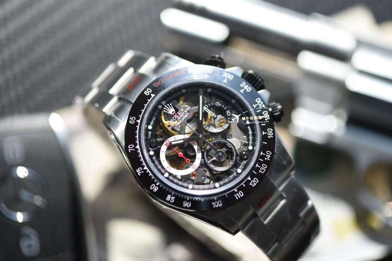 视频评测劳力士迪通拿F1车手限定特别版镂空定制手表 / R800