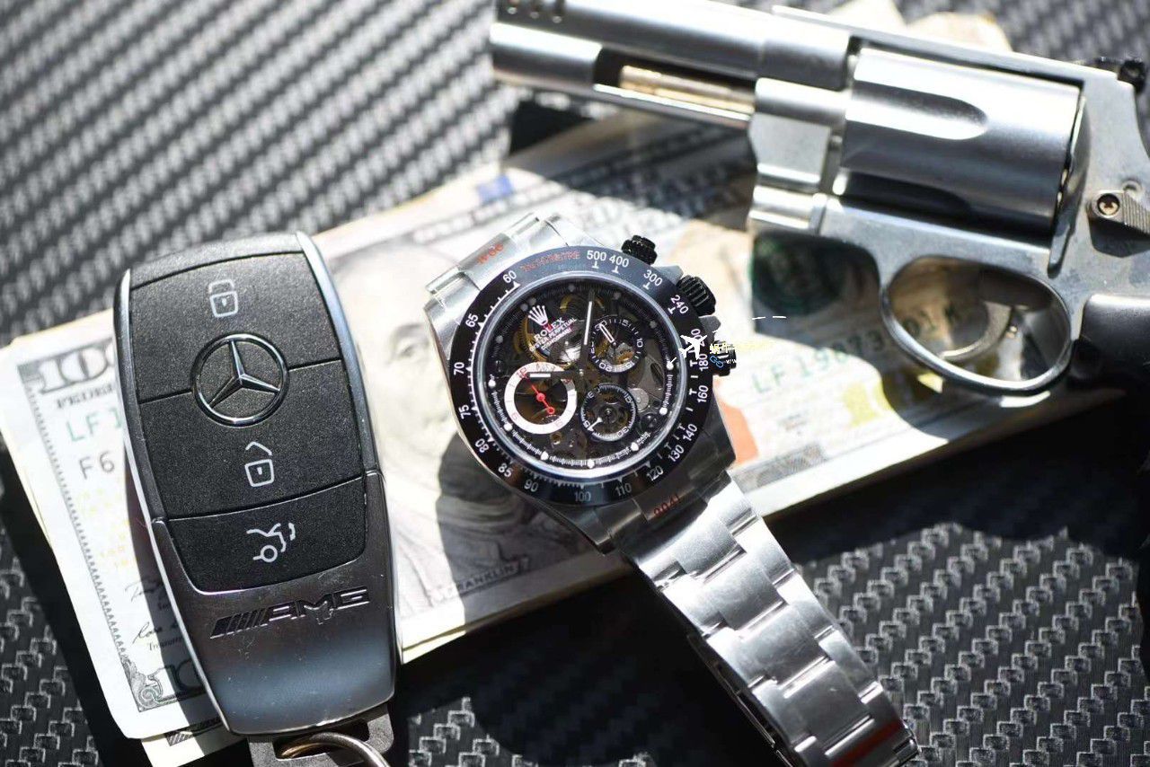 视频评测劳力士迪通拿F1车手限定特别版镂空定制手表 / R800