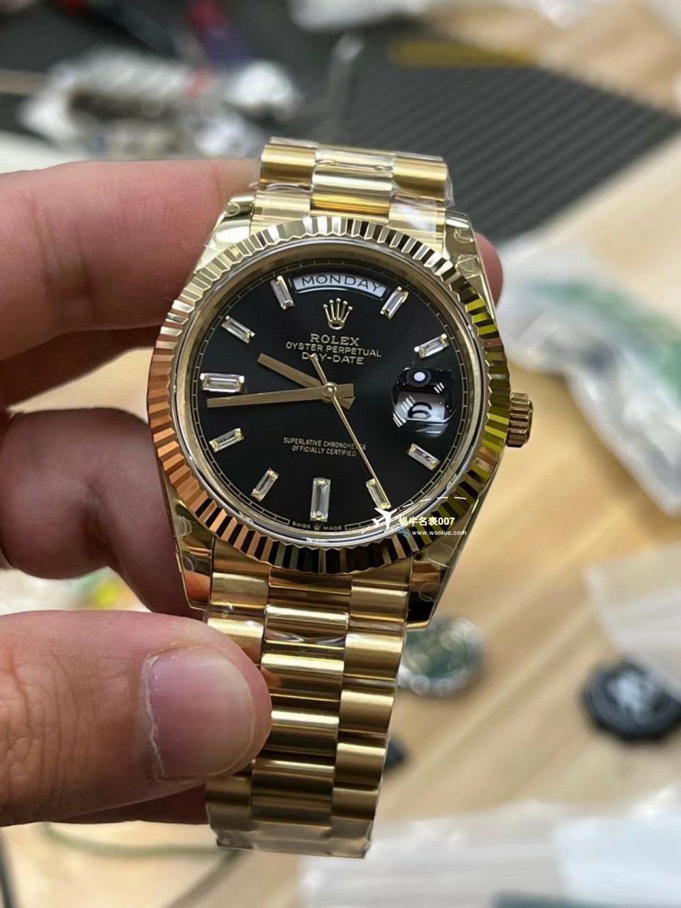 视频评测GM厂黑冰糖配重版劳力士星期日历型m228238-0004 / R806
