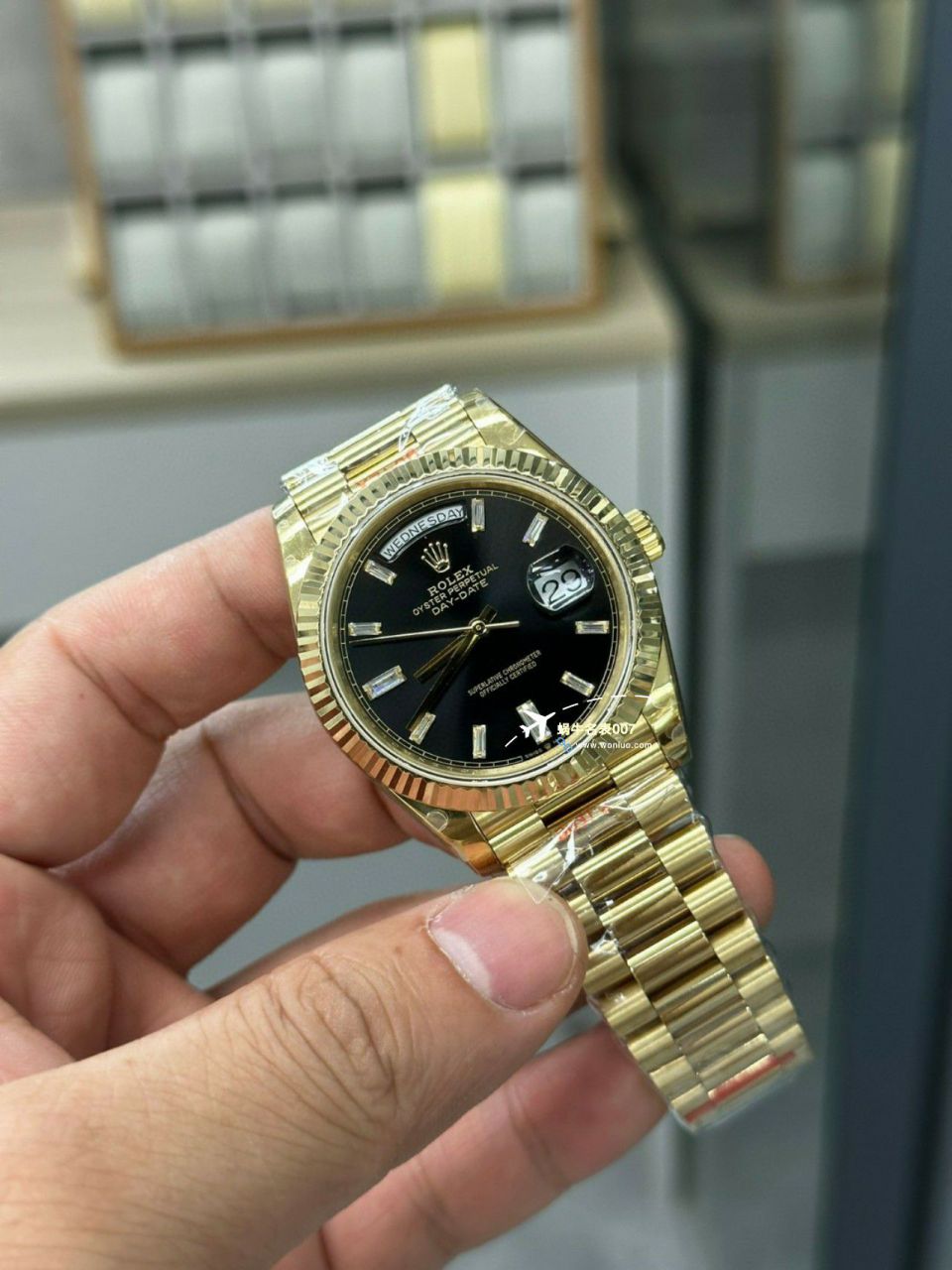 视频评测GM厂黑冰糖配重版劳力士星期日历型m228238-0004 / R806