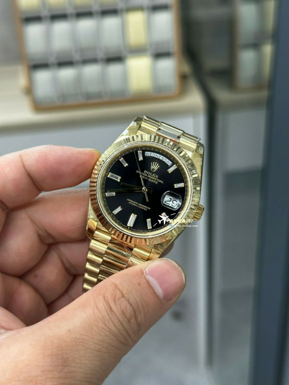 视频评测GM厂黑冰糖配重版劳力士星期日历型m228238-0004 / R806