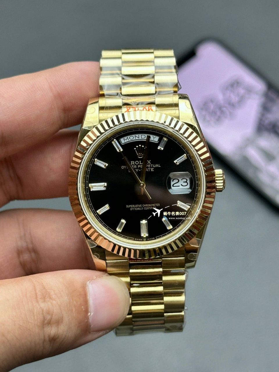 视频评测GM厂黑冰糖配重版劳力士星期日历型m228238-0004 / R806