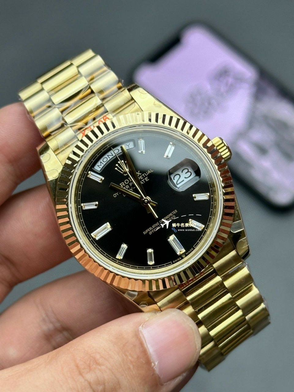 视频评测GM厂黑冰糖配重版劳力士星期日历型m228238-0004 / R806