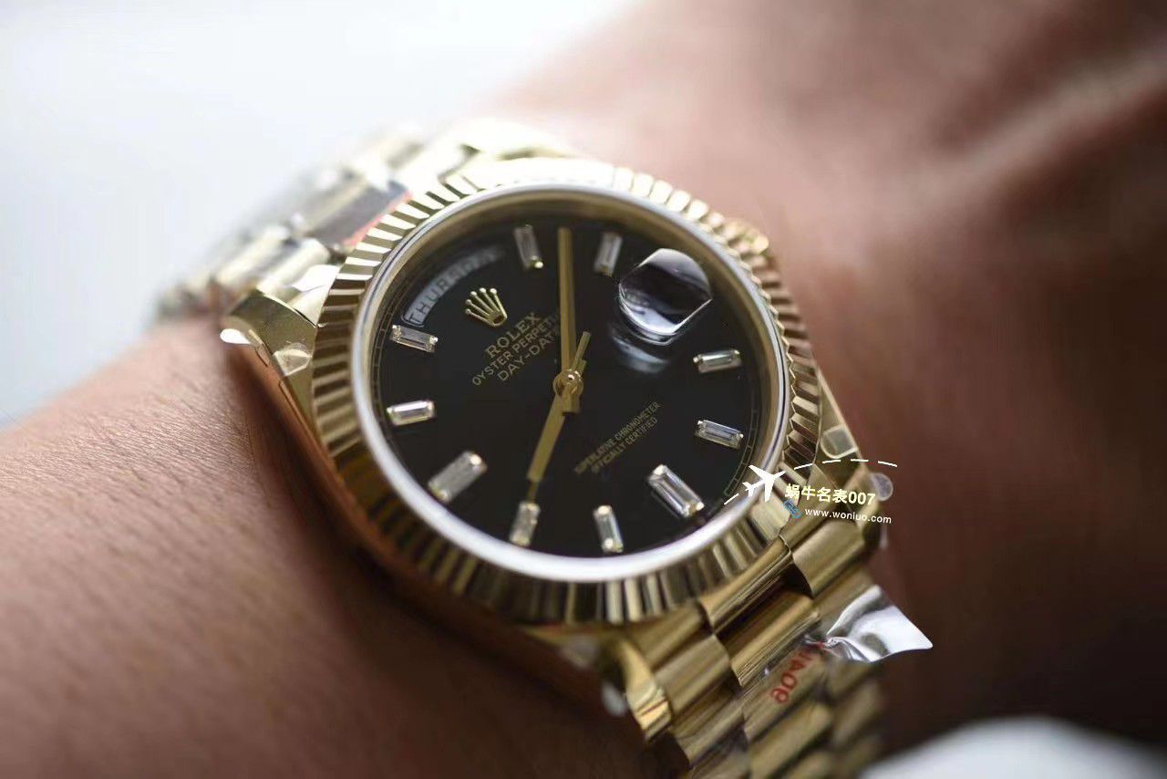 视频评测GM厂黑冰糖配重版劳力士星期日历型m228238-0004 / R806