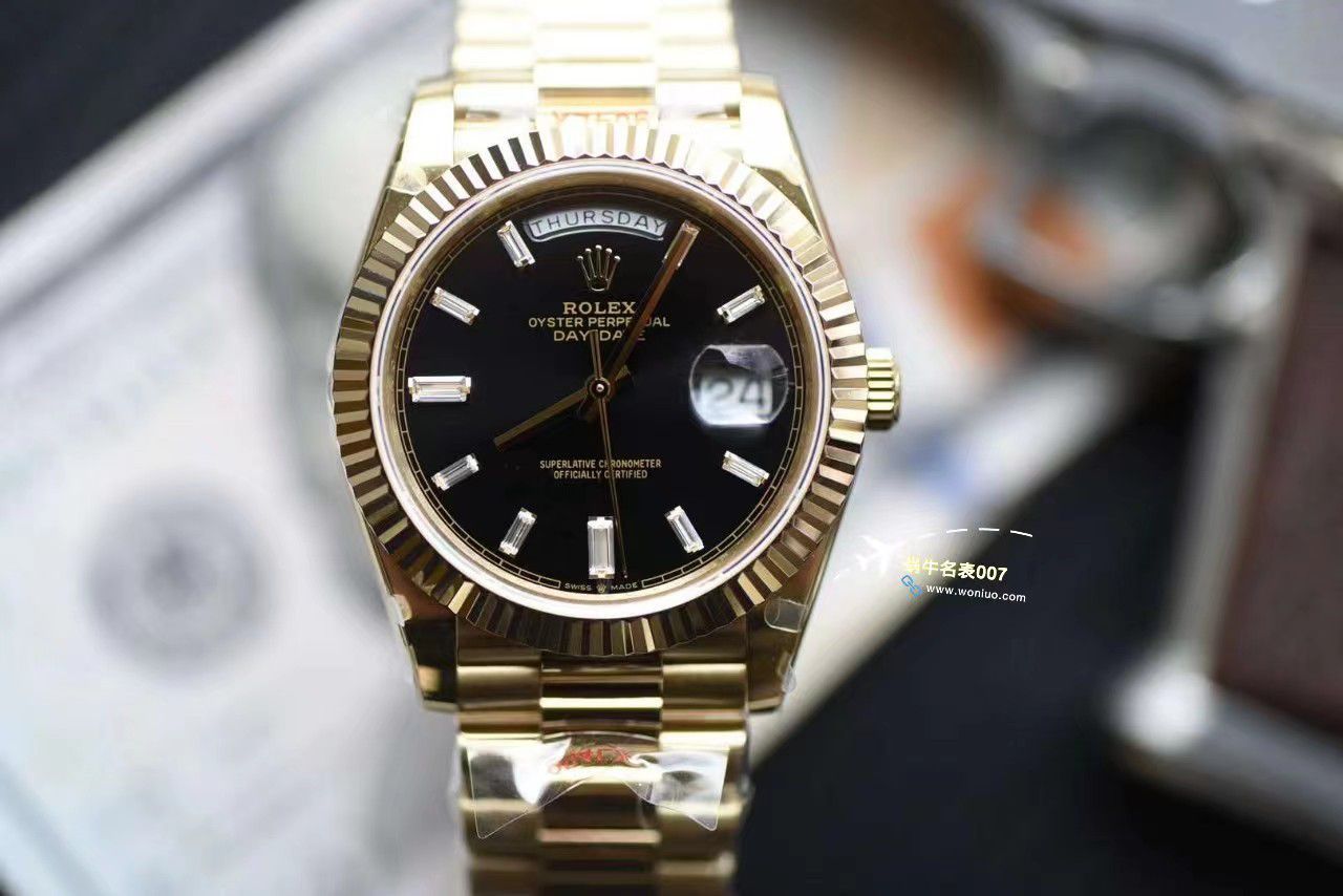 视频评测GM厂黑冰糖配重版劳力士星期日历型m228238-0004 / R806