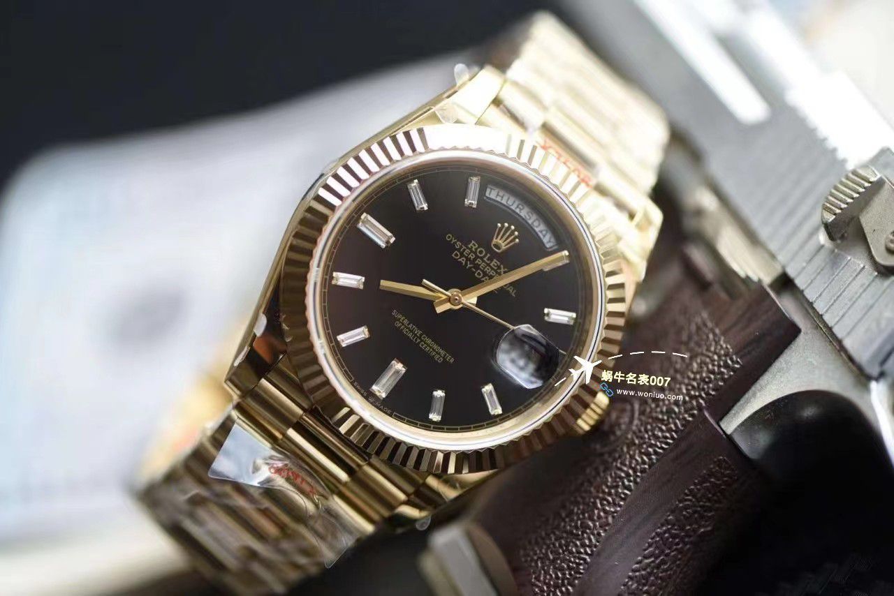 视频评测GM厂黑冰糖配重版劳力士星期日历型m228238-0004 / R806