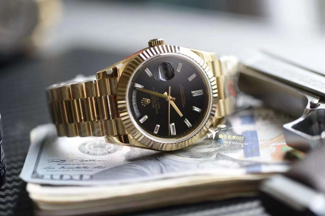 视频评测GM厂黑冰糖配重版劳力士星期日历型m228238-0004 / R806