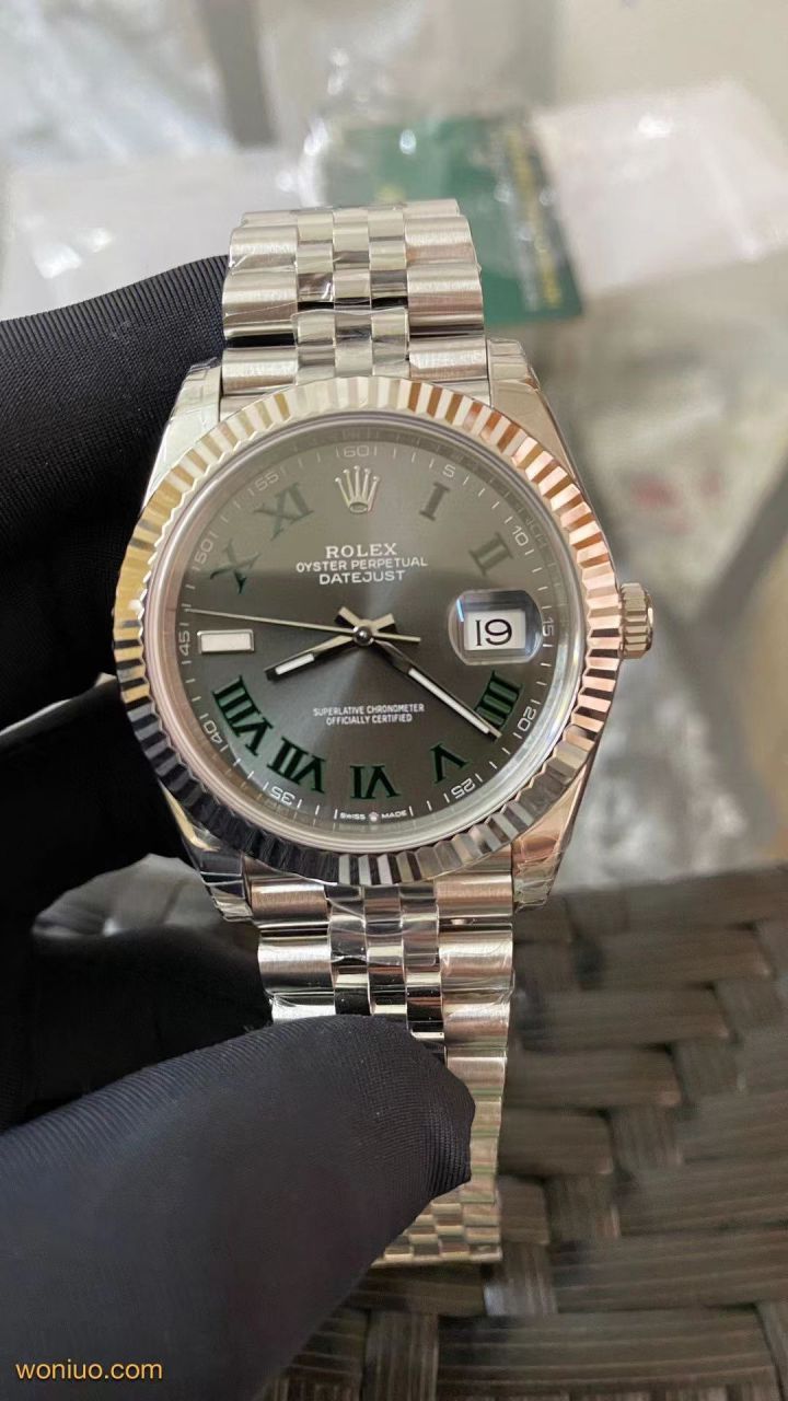 视频评测VS劳力士日志型41MMm126334-0028腕表(薄荷绿) / R828