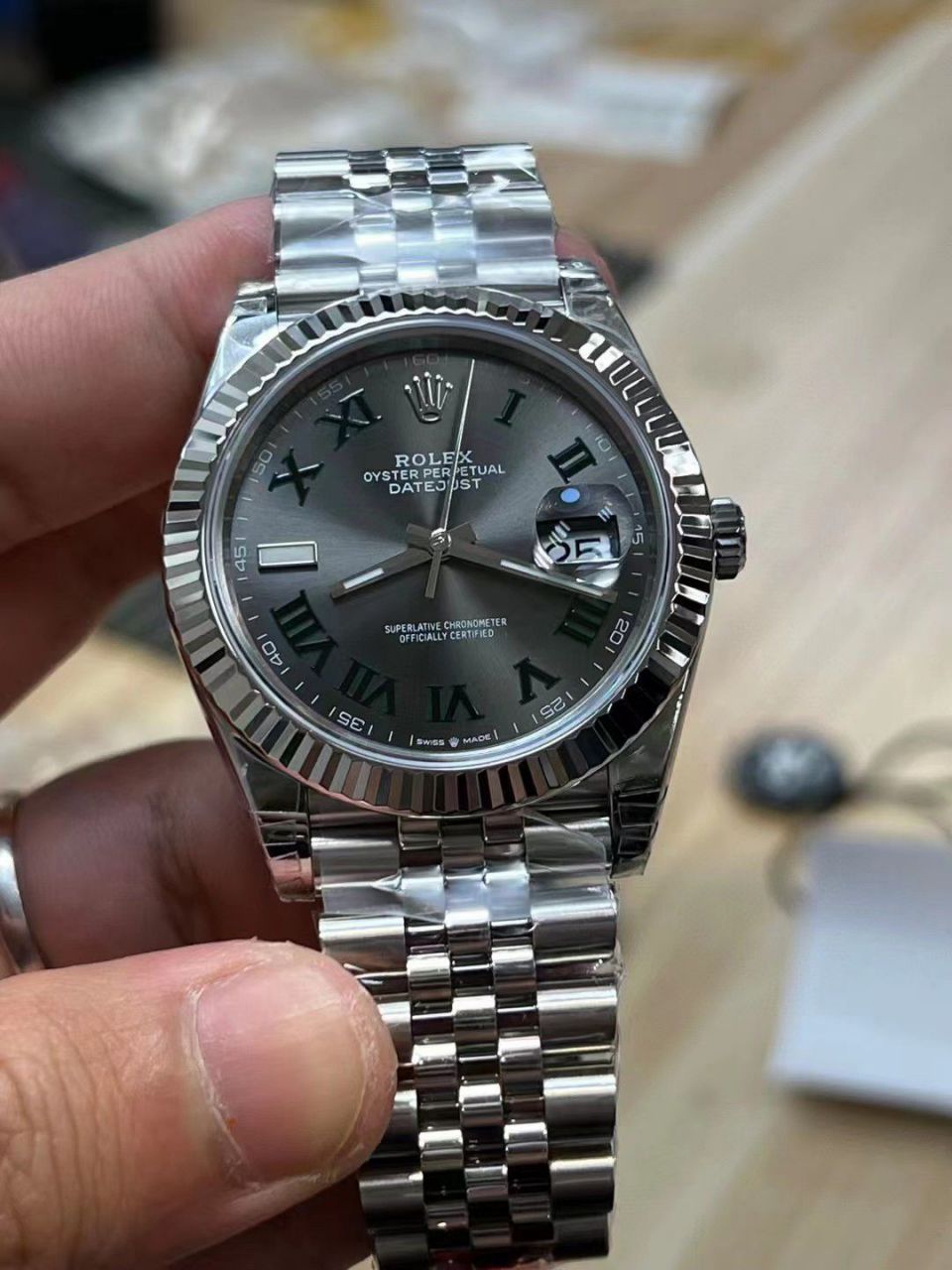 视频评测VS劳力士日志型41MMm126334-0028腕表(薄荷绿) / R828