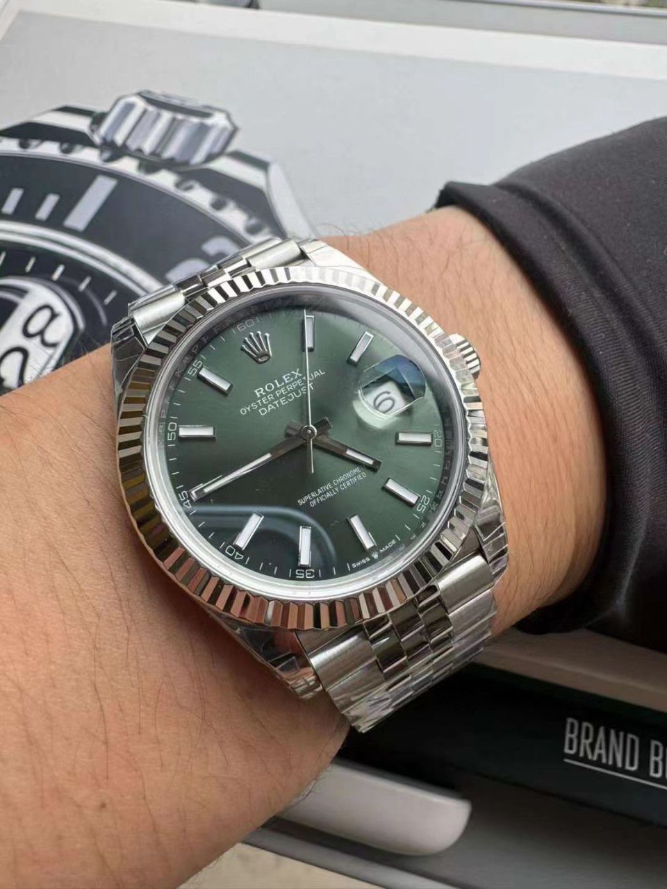 视频评测VS劳力士日志型41MMm126334-0028腕表(薄荷绿) / R828