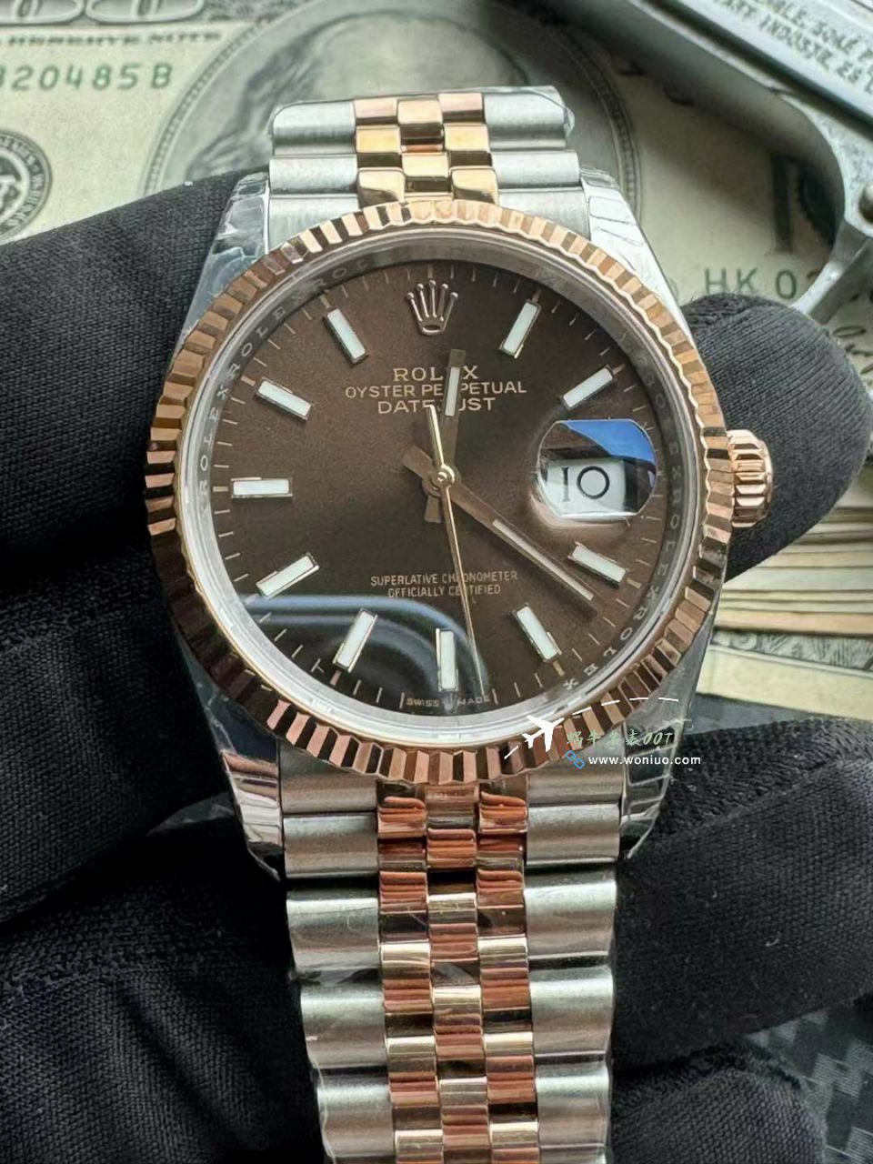 视频评测劳力士日志型36毫米朱古力面m126231-0043腕表 / R853