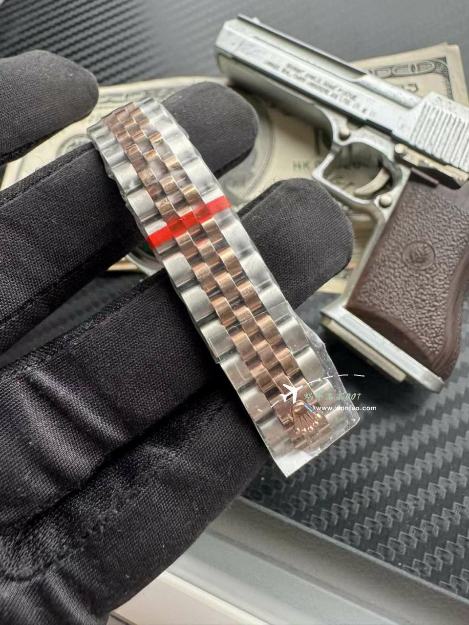 劳力士女装日志型28毫米m279171-0003巧克力面盘腕表 / R855