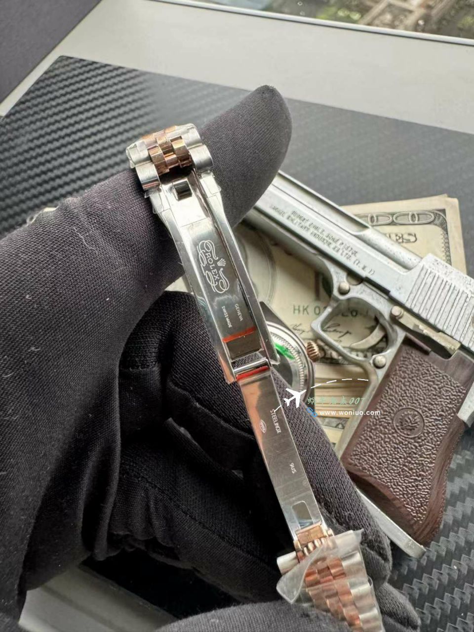 劳力士女装日志型28毫米m279171-0003巧克力面盘腕表 / R855