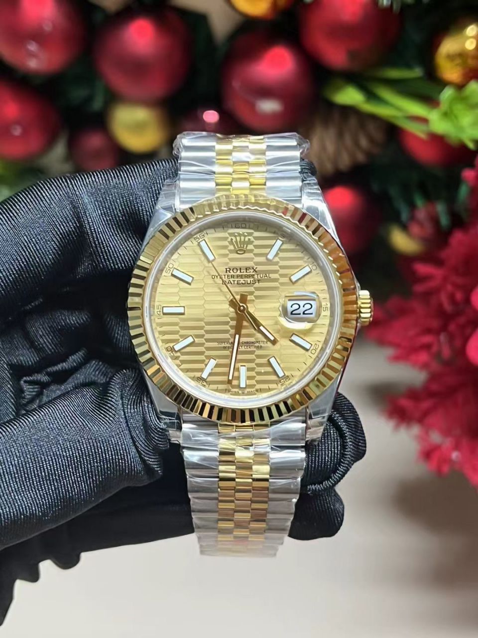 VS劳力士日志型系列m126333-0022水波纹腕表 / R856