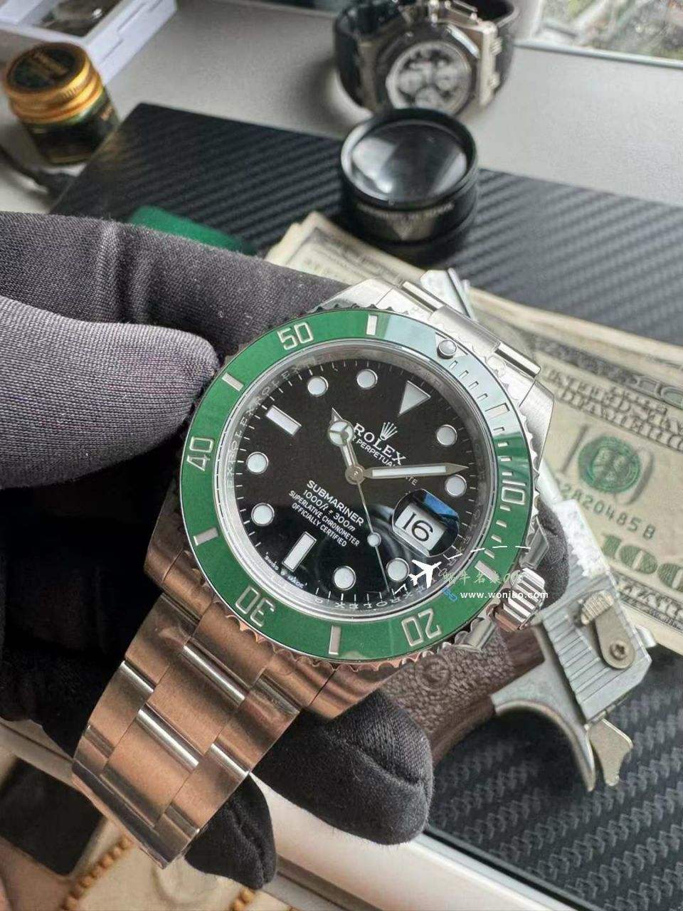 VS劳力士潜航者型新款41绿水鬼m126610lv-0002超级腕表 / R966