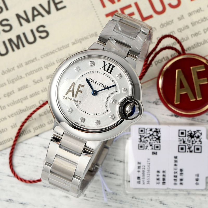 AF卡地亚蓝气球33毫米女表W4BB0022腕表