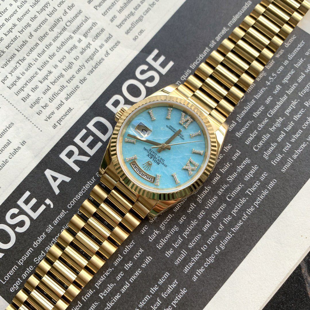 劳力士星期日历型烟熏渐变绿m128238-0069腕表 / R888