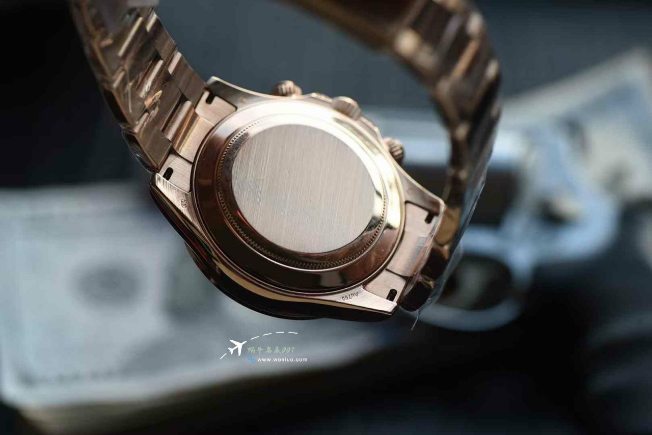 高端定制劳力士包金全莫桑石配重4130彩虹迪116595rbow-0004迪通拿腕表 / R909