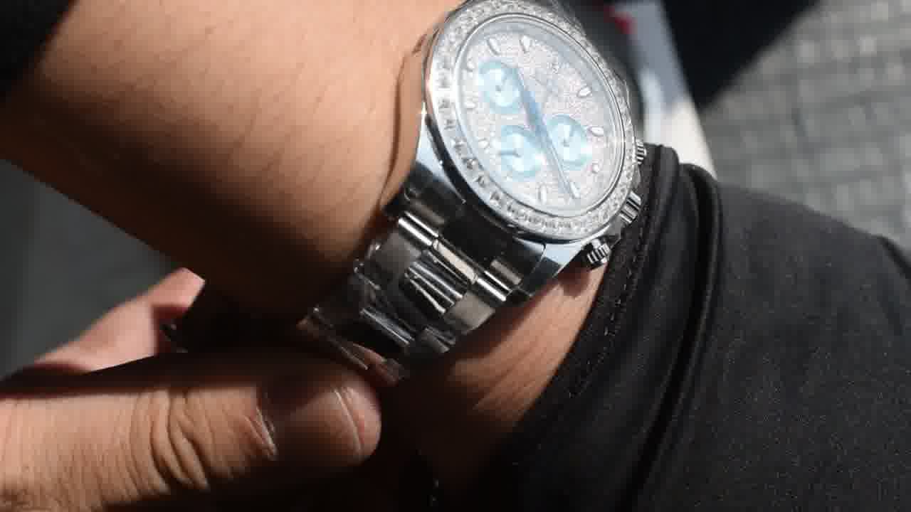 定制豪华加重版劳力士宇宙计型冰蓝眼迪通拿116576TBR腕表 / R931