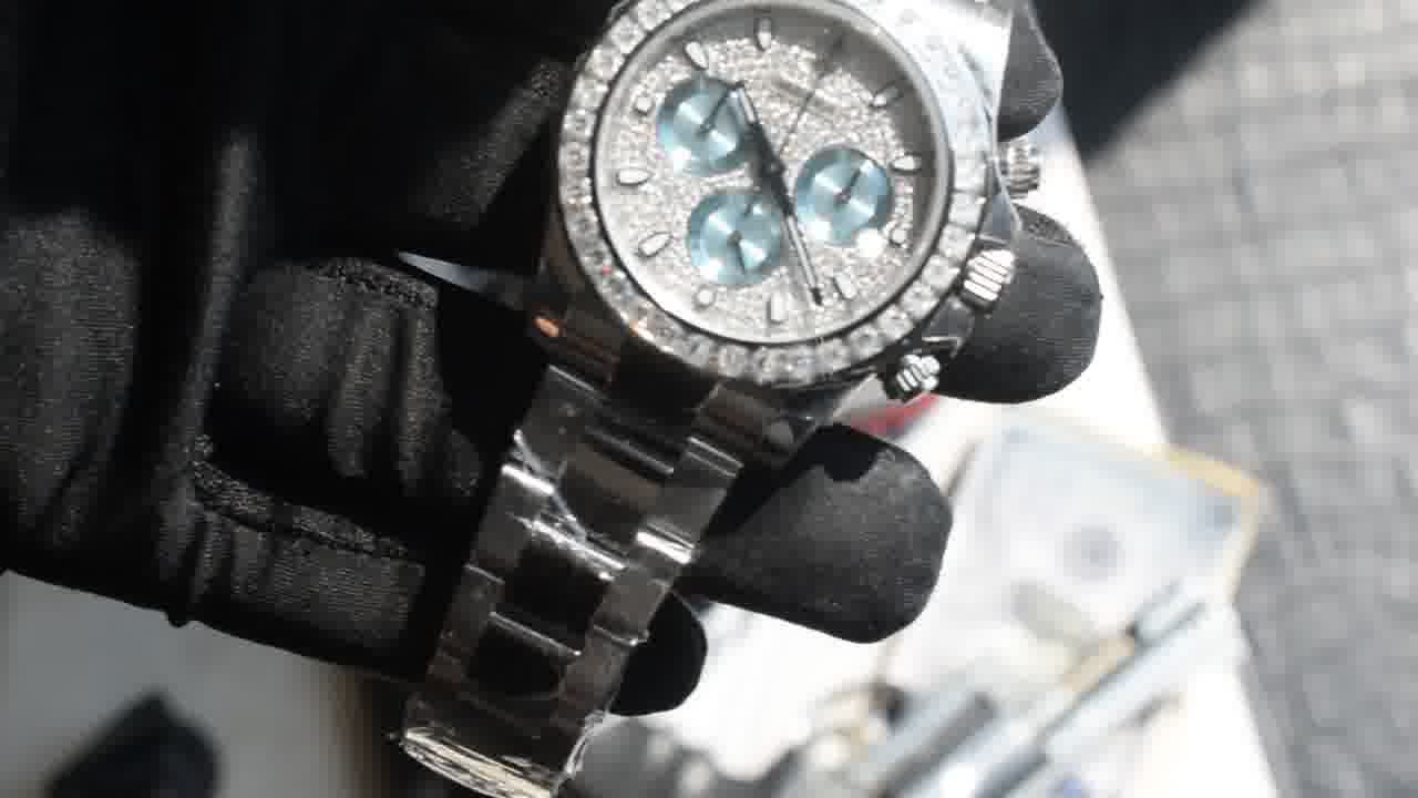 定制豪华加重版劳力士宇宙计型冰蓝眼迪通拿116576TBR腕表 / R931