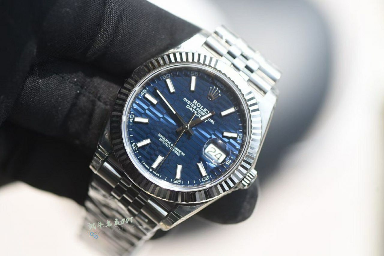 VS劳力士日志型41m126334-0032 (水波纹蓝盘)腕表 / R961