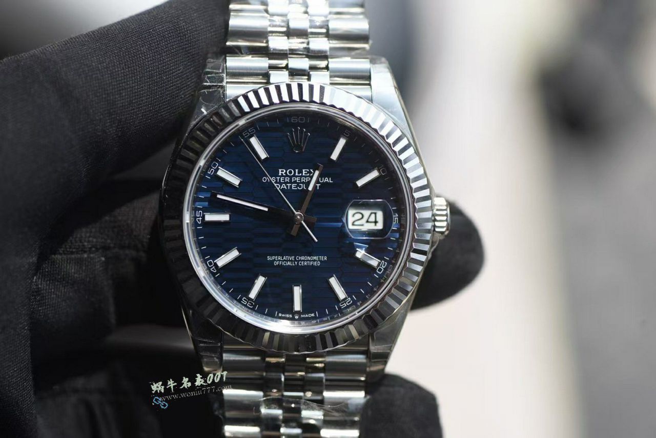 VS劳力士日志型41m126334-0032 (水波纹蓝盘)腕表 / R961