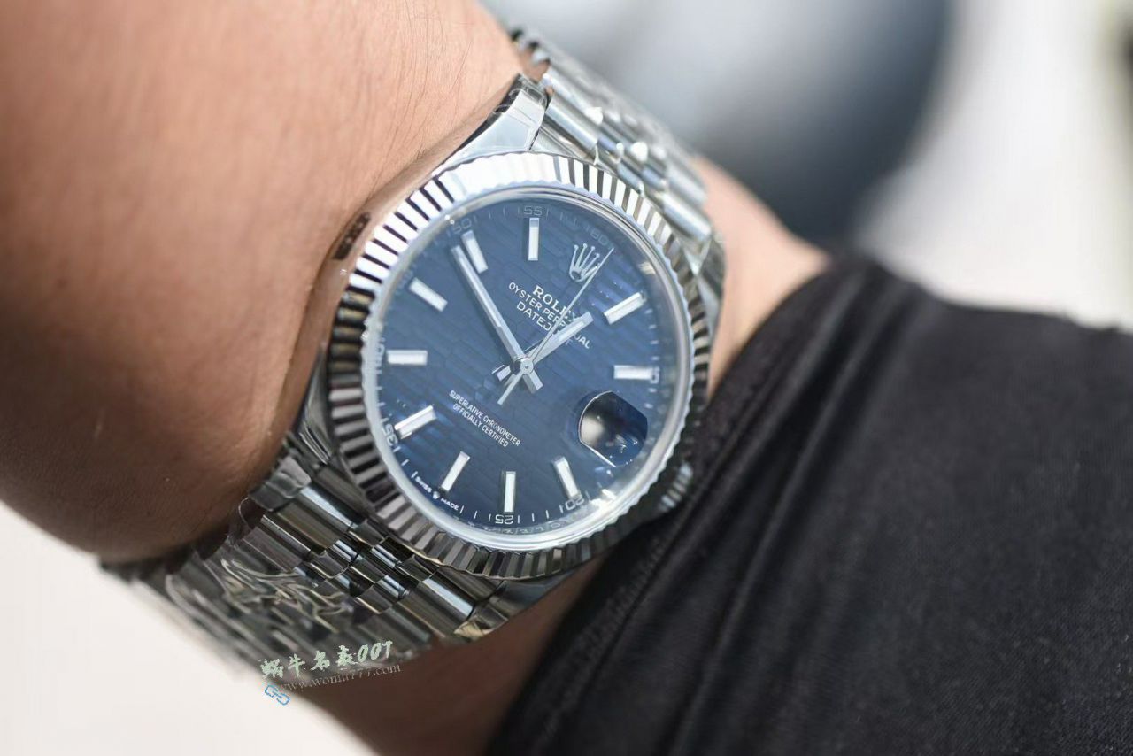 VS劳力士日志型41m126334-0032 (水波纹蓝盘)腕表 / R961