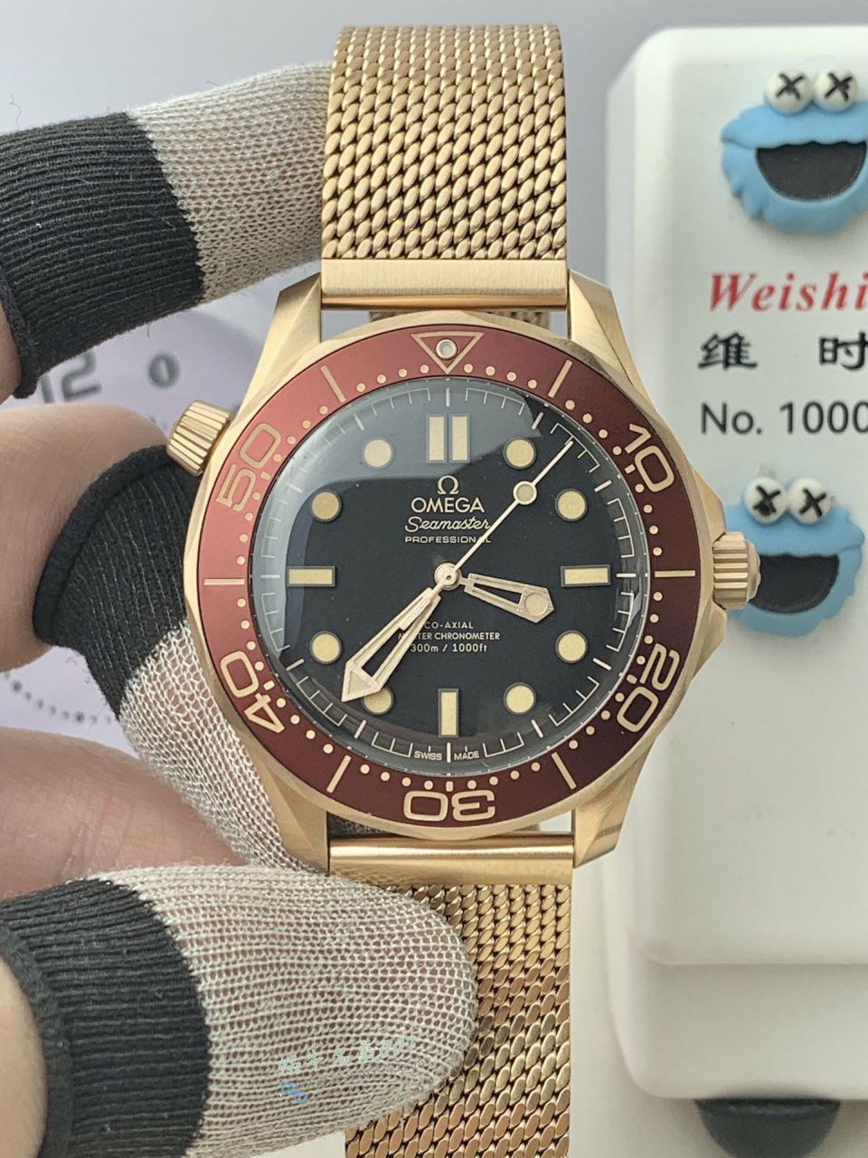 VS欧米茄新品007海马300青铜210.90.42.20.01.003，210.92.42.20.01.003腕表 / VS820