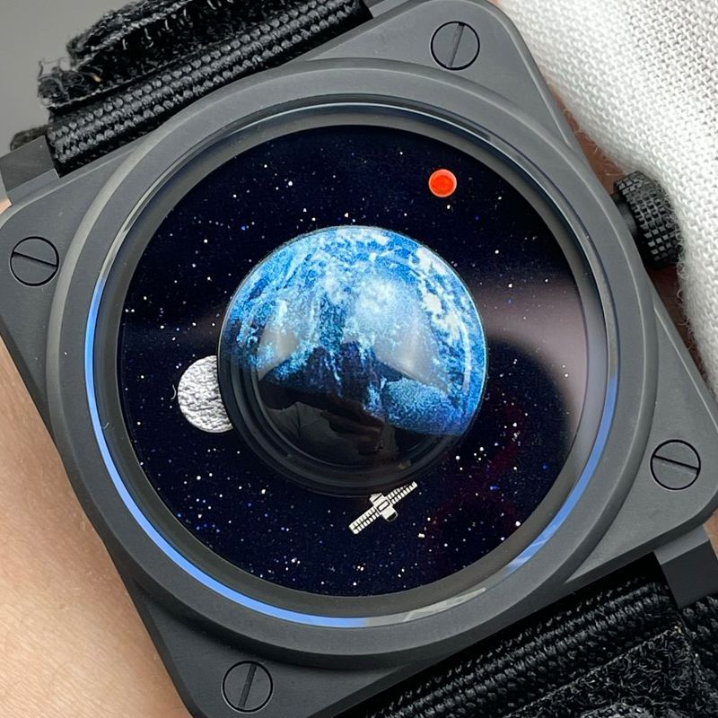 M+太空朋克柏莱士INSTRUMENTS系列BR03A-EMM-CE/SRB腕表