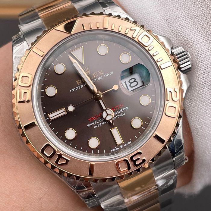 VS间玫金游艇巧克力盘劳力士游艇名仕型系列m126621-0001腕表