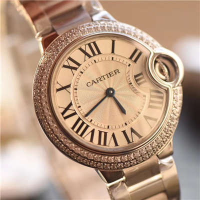   V6厂卡地亚蓝气球系列小号33毫米女士石英机芯腕表