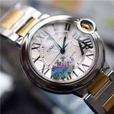   视频测评V6厂卡地亚中号蓝气球36毫米系列W2BB0012女士腕表