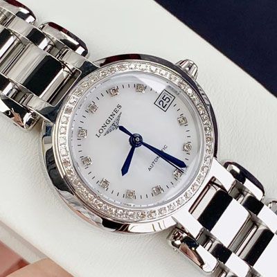   原单真钻原装机芯机械女表  浪琴优雅PRIMALUNA心月系列L8.111.0.87.6腕表